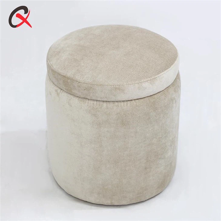 Round Storage Ottoman