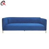 3 Seater Blue Sofa