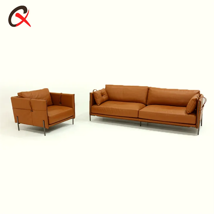 Upholstered Leather Armchair